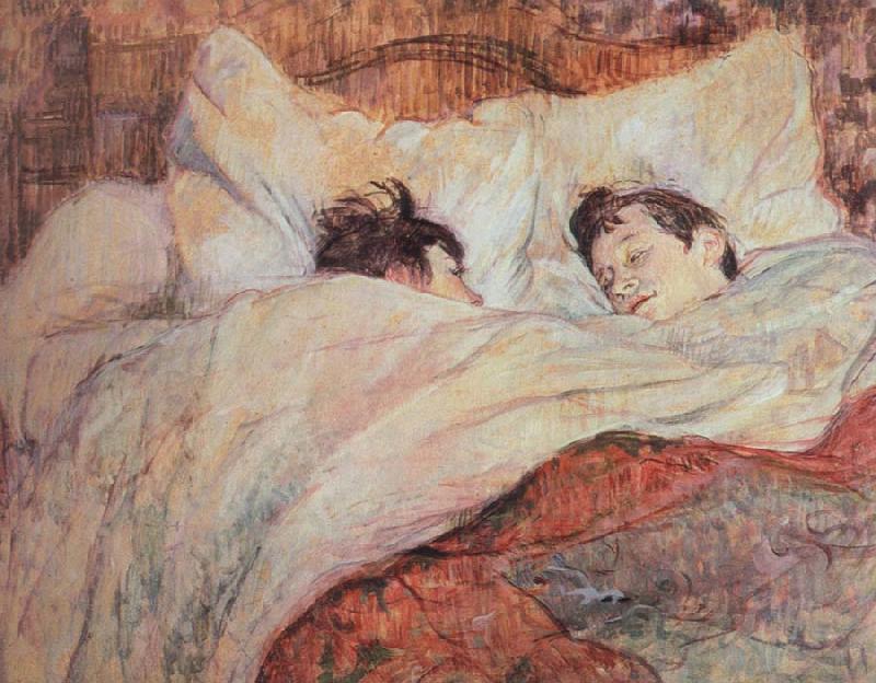 Henri de toulouse-lautrec the bed oil painting image